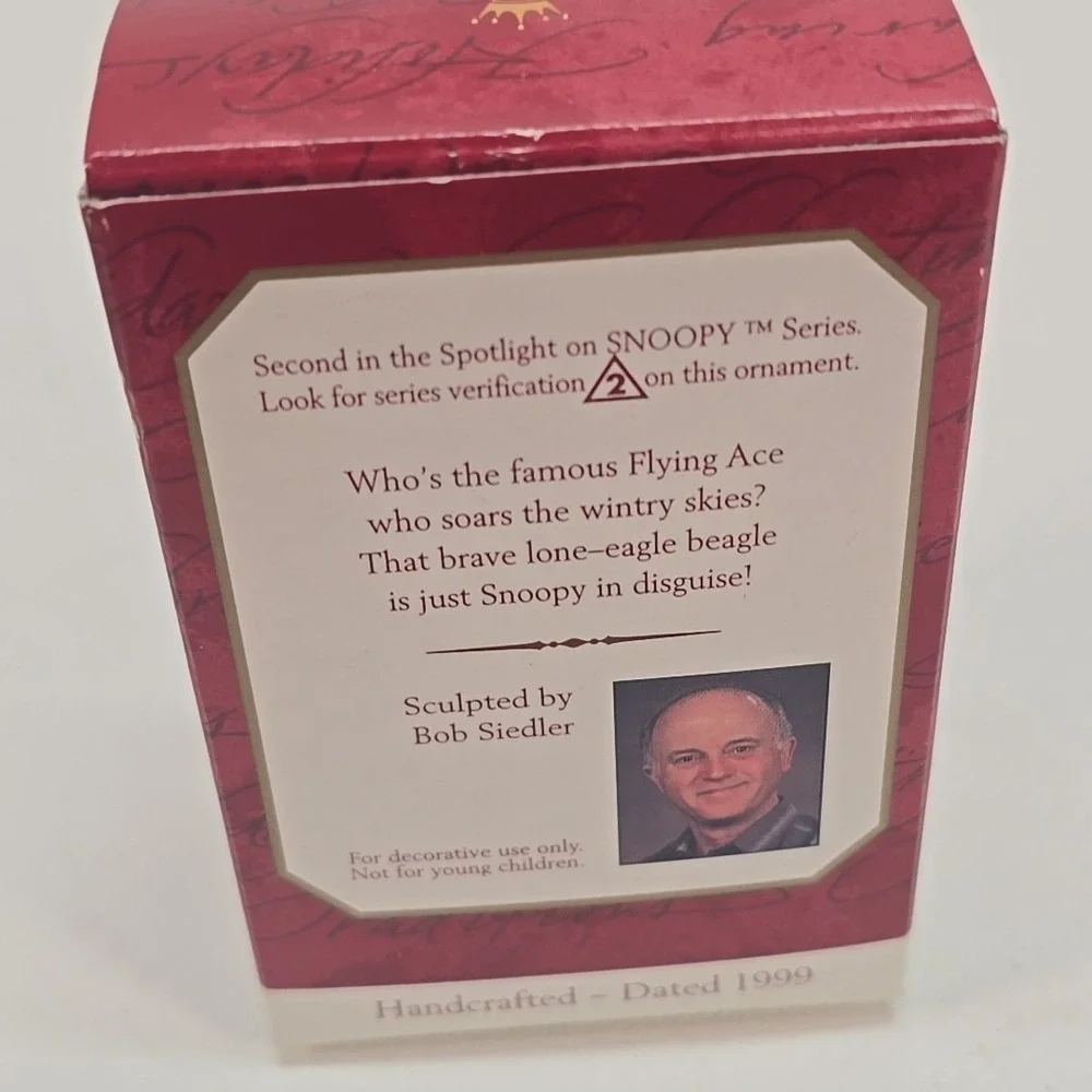 Hallmark‎ 1999 Keepsake Ornament Spotlight on Snoopy Famous Flying Ace